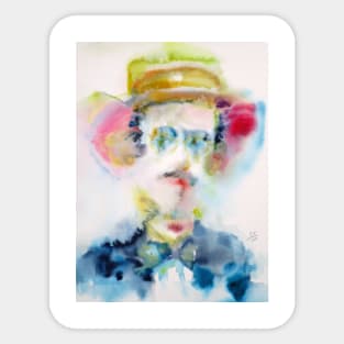 JAMES JOYCE - watercolor portrait .3 Sticker